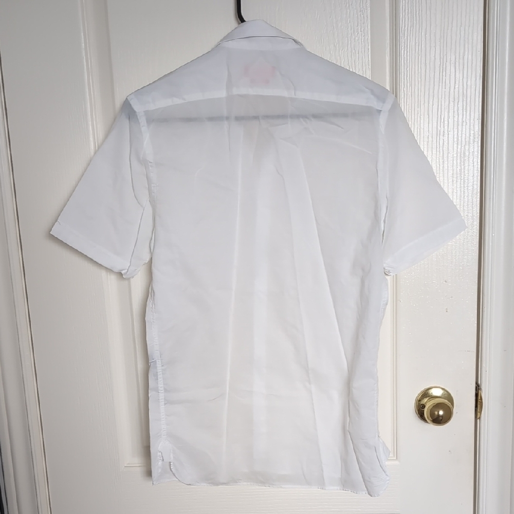 Calvin Klein Men's Crisp White Button-Down Shirt - Picture 3 of 10